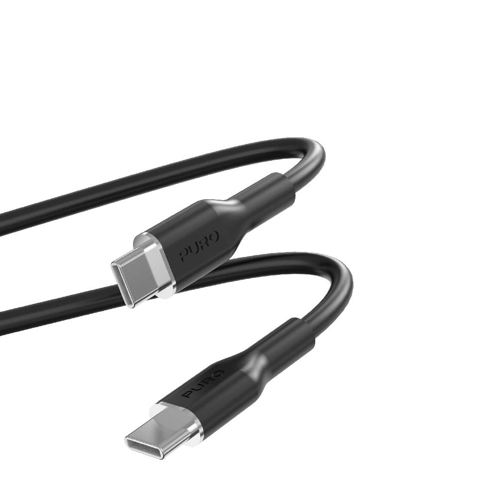 Puro Cavo di ricarica e sincronizzazione SOFT da USB-C a USB-C 1,5m Spedizione Gratuita